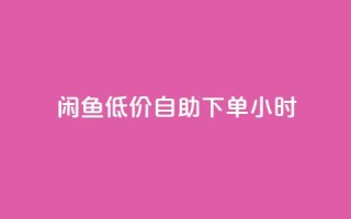 闲鱼低价自助下单24小时,24自助下单服务平台便宜 - ks免费业务平台不掉 - ks免费业务网