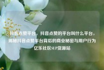抖音点赞平台，抖音点赞的平台叫什么平台，揭秘抖音点赞平台背后的商业秘密与用户行为亿乐社区SUP货源站