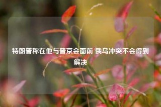 特朗普称在他与普京会面前 俄乌冲突不会得到解决
