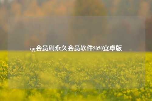 qq会员刷永久会员软件2020安卓版  第1张
