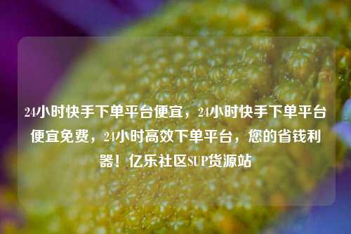 24小时快手下单平台便宜	，24小时快手下单平台便宜免费，24小时高效下单平台，您的省钱利器！亿乐社区SUP货源站  第1张