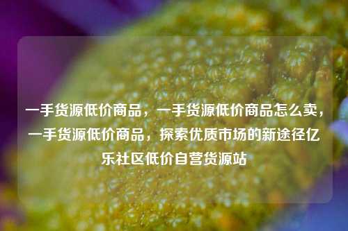一手货源低价商品，一手货源低价商品怎么卖	，一手货源低价商品，探索优质市场的新途径亿乐社区低价自营货源站  第1张